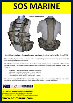 SOS Correction Services Load bearing Vests SOS-5349