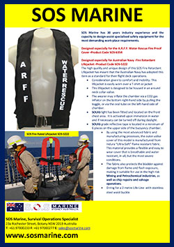 SOS Fire rated Lifejacket SOS-5022 +SOS-6354