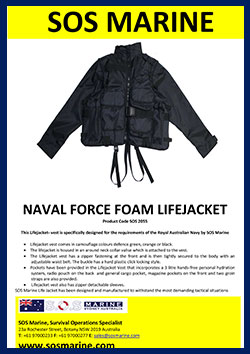 SOS Naval Forces long sleeve Foam Lifejacket SOS-5022-1
