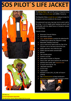 SOS Pilot Life jacket