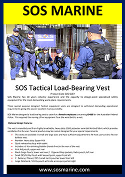 SOS Police Tactical Load Bearing Vest SOS-5007